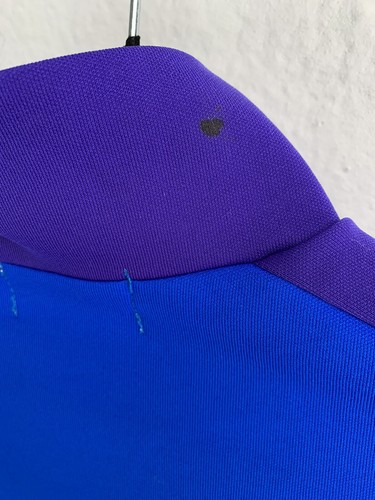 Pearl Izumi Long Sleeve 1/2 Zip Size M Medium Made In USA Blue Cycling Jersey - Picture 5 of 10