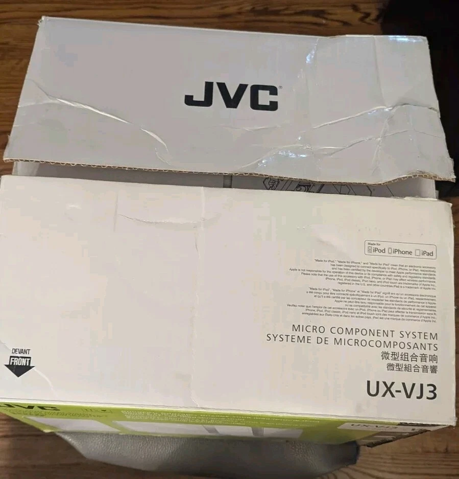 JVC Micro Component System UX-VJ3 White For iPod And iPad And Aux With Remote - Image 4 of 4