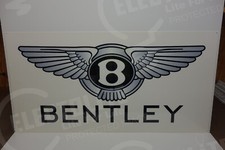 Bentley Dealership Sign. Steel Enamel Dealership Sign . Measures 12 By 24