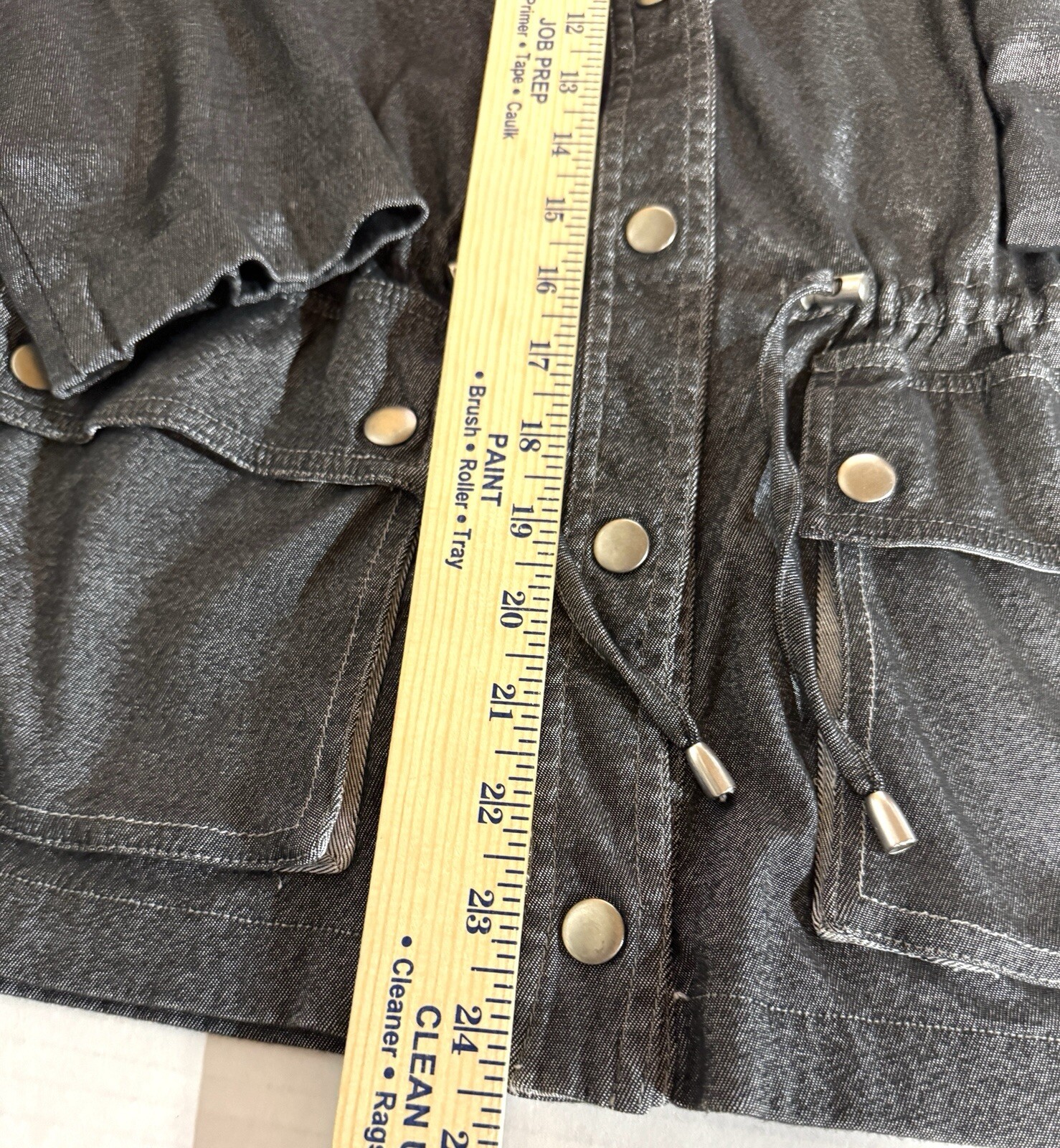 Ruby Rd Black Silver Lined Jacket Women’s 8 Stret… - image 9