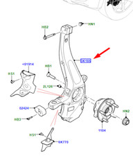 LAND ROVER DEFENDER L663 Front Right Wheel Knuckle LR180150 NEW GENUINE
