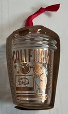 NEW 2021 Starbucks CALIFORNIA Been There Glass Christmas Ornament Holiday Cup