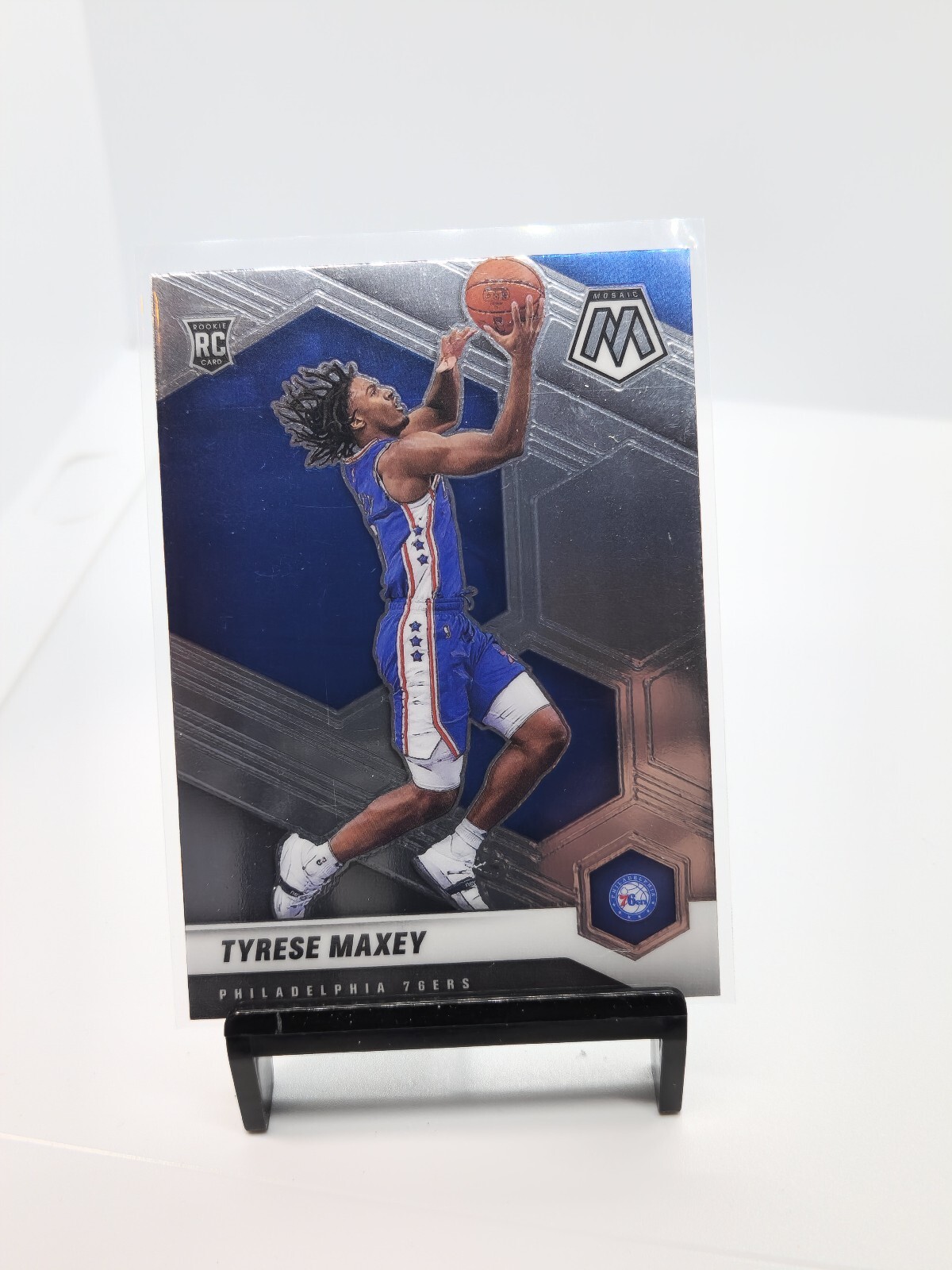 2020-21 Panini Mosaic Tyrese Maxey Rookie RC Philadelphia 76ers #203