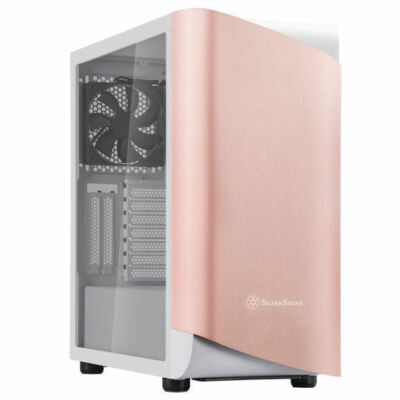 Silverstone SEA1GW-G SETA A1 ATX TG (Tempered Glass) Mid Tower, Rose Gold/White