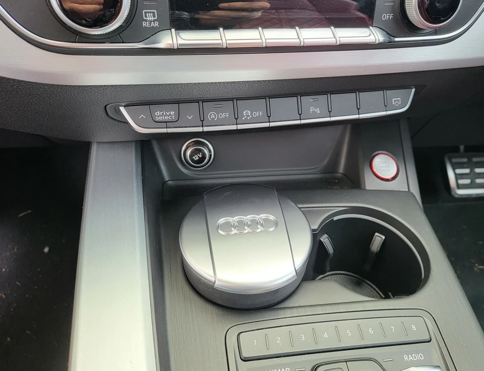 Cup Chrome Lid Ashtray Cup Holder FITS AUDI A3 A4 A5 A6 A7 Q3 Q5 RS3 S3 S5 RS5 - Image 3 of 4