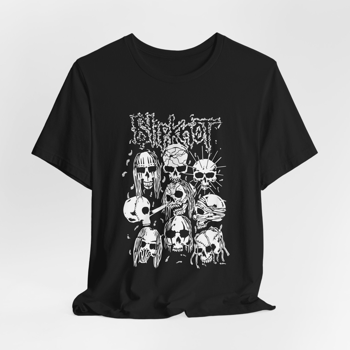 Slipknot Band T Shirt, Black and White, Unisex Short Sleeve | eBay