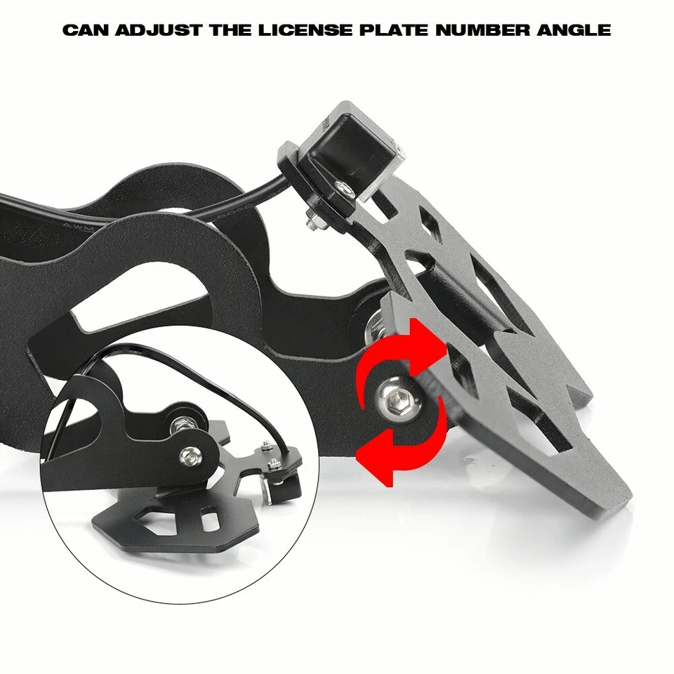 Soporte de matrícula de guardabarros trasero para KAWASAKI Versys 1000 650 Ninja 1000 Z1000SX Foto 3 de 4