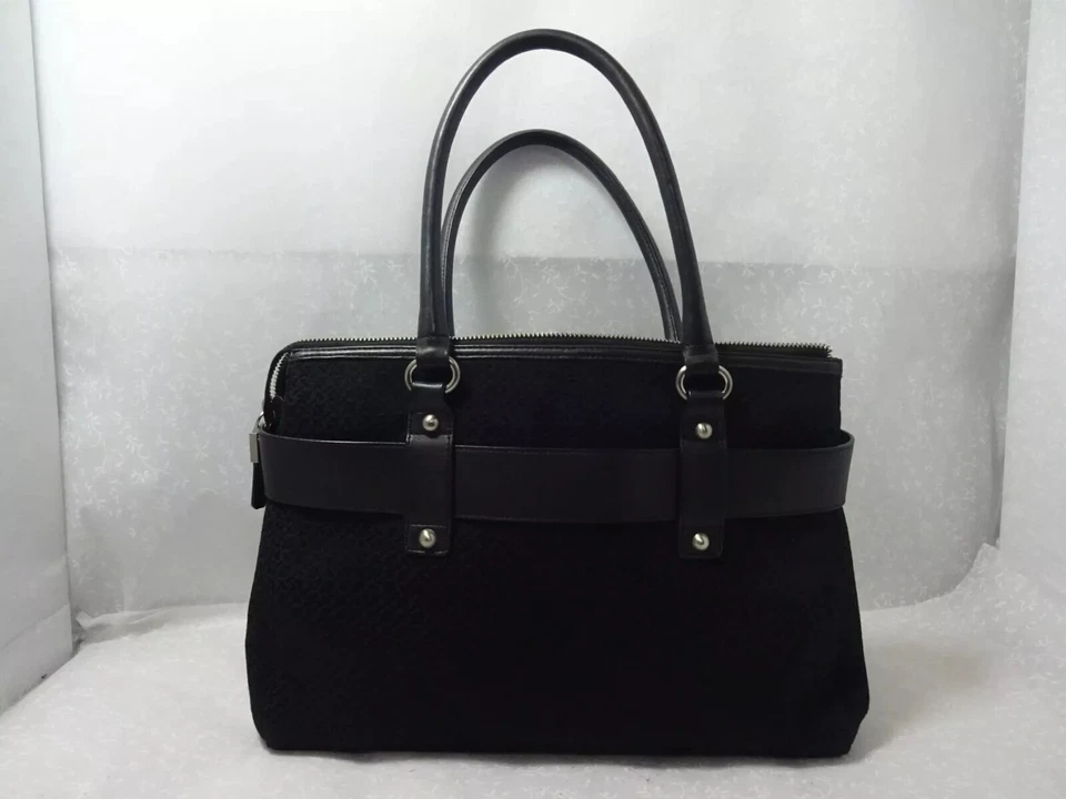 Bolso de Mano Talbots Para Mujer Negro Mediano con Cremallera Informal Hebilla Acento Foto 2 de 4