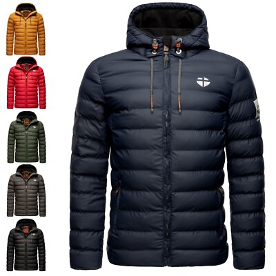 Stone Harbour Herren Winterjacke Regenjacke Steppjacke Fleece Gefüttert Zaharoo