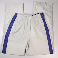 Vintage Nike Windbreaker Track Pants Boys Medium 8-10 28Wx30L Side Zipper