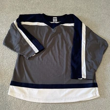 Winnipeg Jets Colors Blank Hockey Jersey Youth Size XL Athletic Knit AK Gray