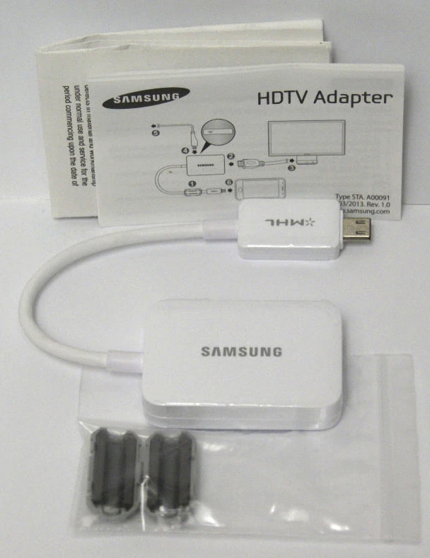 Adaptador HDTV Original Samsung HDMI MHL 2.0 para Galaxy S3 S4 S5 Mega ** LEER ** Foto 2 de 3