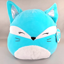 Squishmallows Official Kellytoy 16 inch Soft Plush Pania Blue Fox New with Tags
