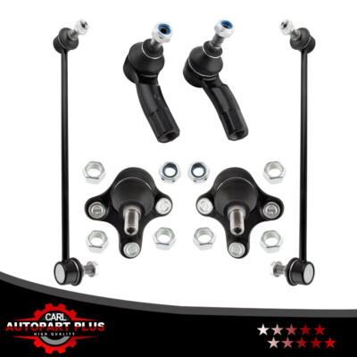 Front Lower LH&RH Ball Joints Sway Bar Links Tie Rod Ends for Audi A3 2006-13