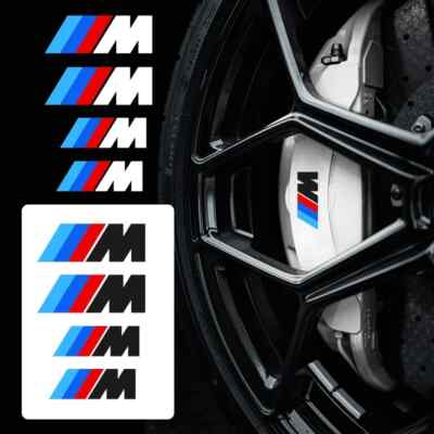 4pcs Car Stickers Caliper Cover Refitted For BMW 1 3 5 7 Series M Performance