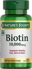 Biotin 10,000 Mcg, 120 Softgels