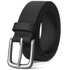 Men's Leather Casual Every Day Jeans Belts, Handmade Men Leather Belt in Giftbox