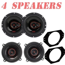 Speaker Package for 1997-2006 JEEP Wrangler 275W 5-1/4" Dash & 340W 6-1/2" Rear