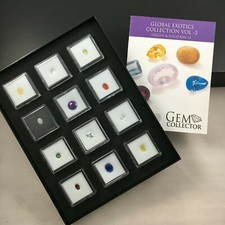 WOW - Set of 12 'Global Exotics' Coloured Gemstone Selection in Display Box