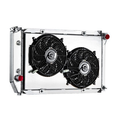 3 Row Radiator+Shroud Fan For Ford Thunderbird/Torino/Mercury Cougar 5.8L 72-79