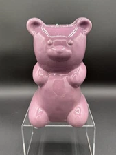 NWT Flora Bunda Purple Gummy Bear Ceramic Vase Pen Pencil Holder Flower Holder 