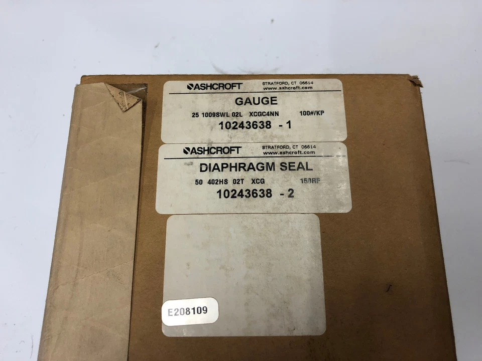 NUEVO Sello de diafragma Ashcroft 50 402 HS 02T XCG WLD, calibre 25-1009-SWL-02L 100 PSI Foto 2 de 4