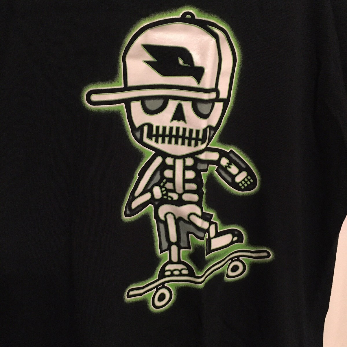 Tony Hawk Glow In The Dark Skeleton Boys Shirt | eBay