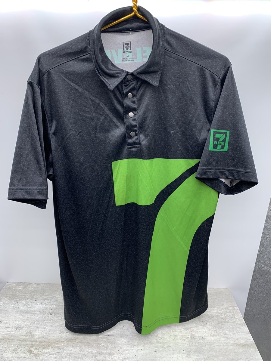 7-Eleven Apparel Shirt Men's Size M Gray Polo 7-11 Employee