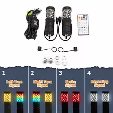 App Control 2x 0.7ft RGB LED Whip Lights Antenna For Kawasaki Teryx Can-am X3