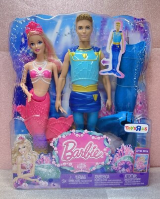 Poupée Barbie Sirene Ken Triton Barbie Barbie Ken Triton Cdiscount