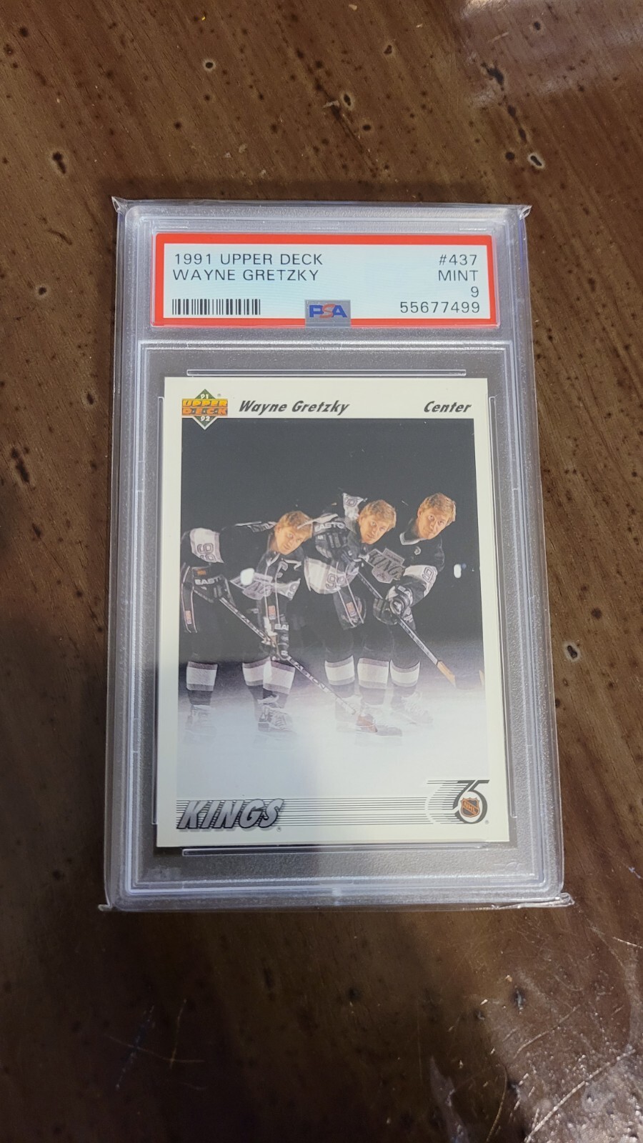 1991 UPPER DECK WAYNE GRETZKY #437 PSA 9 LA KINGS