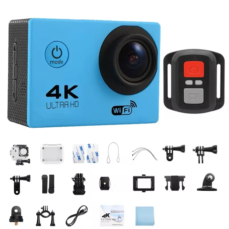 Caméra Avec Wifi Camera Vidéo Numérique 4K HD 1080P/30FPS Écran 2" Etanche 30m - Photo 4/4