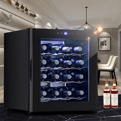 16 Bottles Thermostat Electric Wine Cooler Refrigerator Cellar Bar