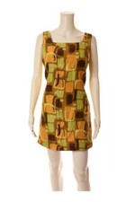 GUESS multicolor sleeveless silk dress Sz 11