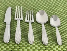 Wallace REINS Stainless 18/10 Glossy Woven No Vertical Choice Flatware E68N