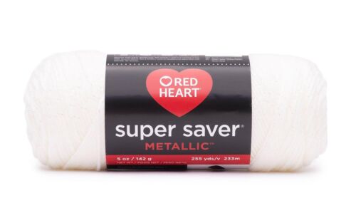 C&C Red Heart Super Saver Mtlc 5oz Biały - Zdjęcie 1 z 1