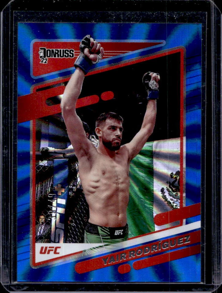 2022 Donruss UFC Yair Rodriguez Holo Blue Laser #39/49