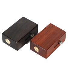 Natural Rosewood Ebony Wood Snuff Box Bottle Ejector Dispenser box