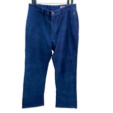 Vineyard Vines Pants Men's 34x32 Blue Corduroy Chino Preppy Straight
