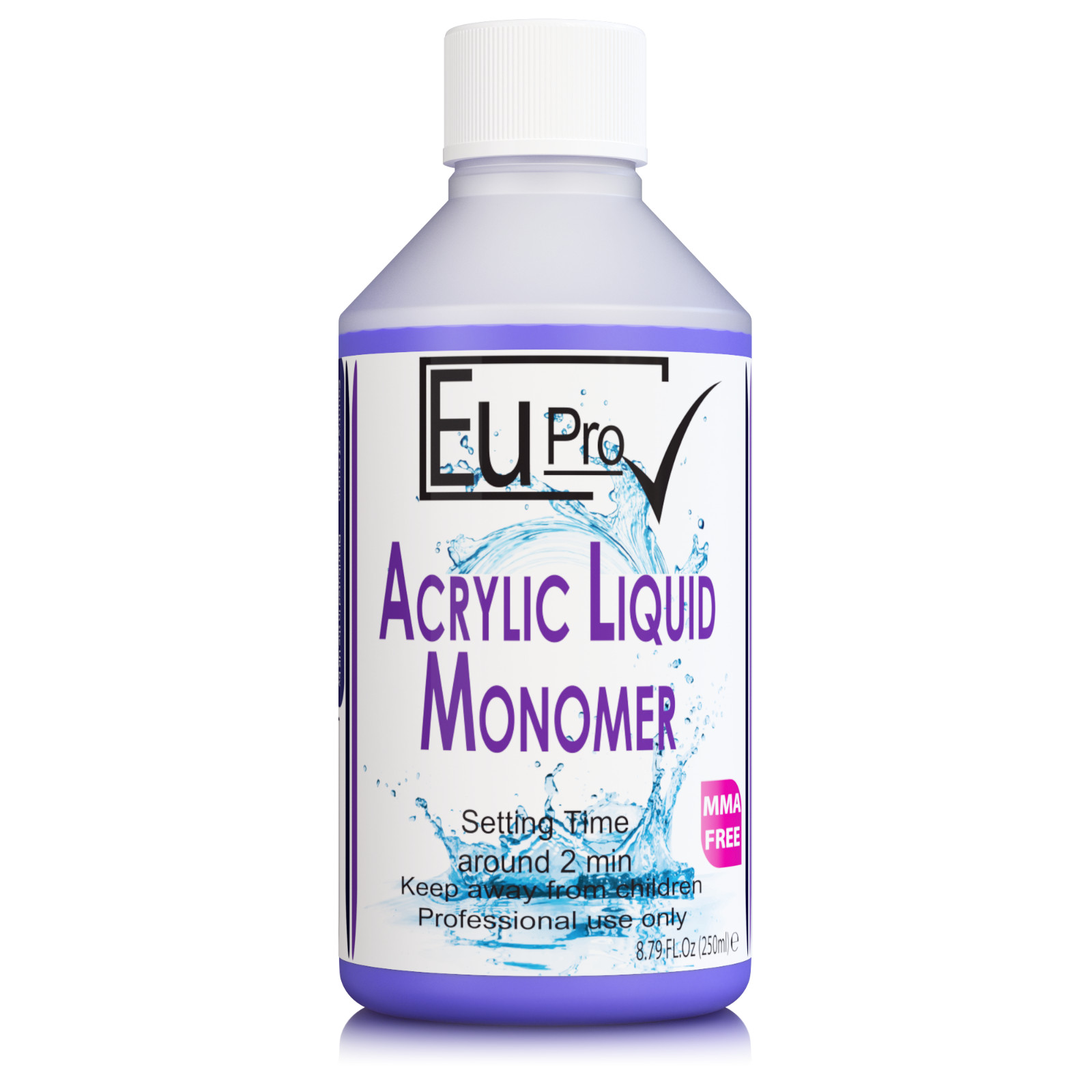 EuPro 250 ml Acrylic Nail Liquid Monomer Salon Nails Requires Powder To Work Koi