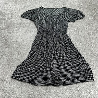 a line smocked dress Navy Smocked Waist Short Dress main image 1