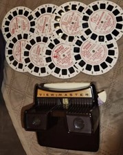 View-Master Lighted WORKS W/8 CLASSIC DISNEY REELS VGUC BAKALITE