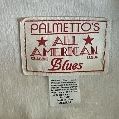 Vintage Palmetto’s All American Blues Coral Cropped Jean Jacket Size Medium EUC - Picture 4 of 10