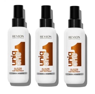 Revlon UniqOne All In One Hair Treatment Coconut 150ml 3er Pack