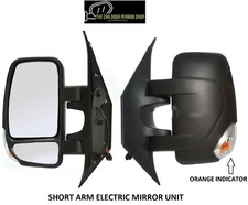 Fits Vauxhall Movano 2011-2022 Left Side Complete Electric Short Arm Mirror Unit