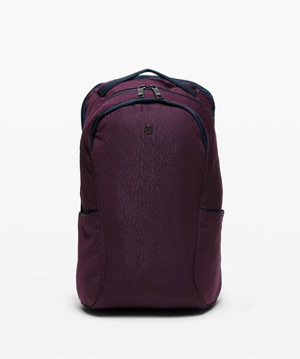 lululemon black cherry backpack
