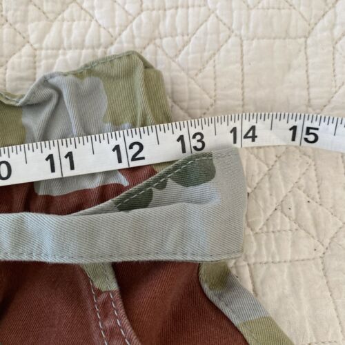 Zara Pants Women's Size 2 TRF Collection Camo Straight Leg Belted Ankle Cropped - Picture 8 of 11