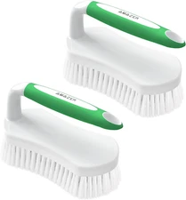 Scrub Brush for Cleaning Comfort Grip Shower Scrubber Stiff Bristles with Han...