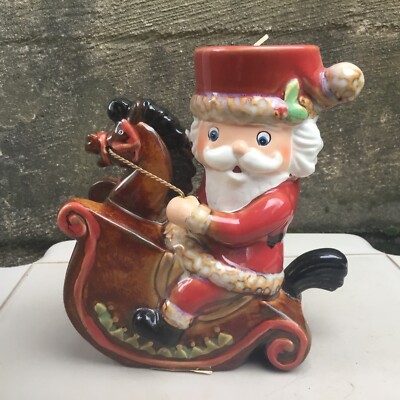Yankee Candle Co.Christmas Nutcracker Santa Horse Tea Light Votive Candle Holder