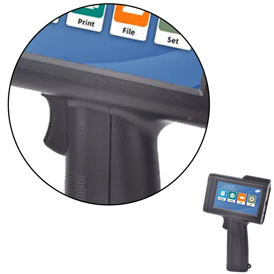 Handheld Inkjet Printer Capacitance Production Date Laser Coder Label QR - Image 3 of 4